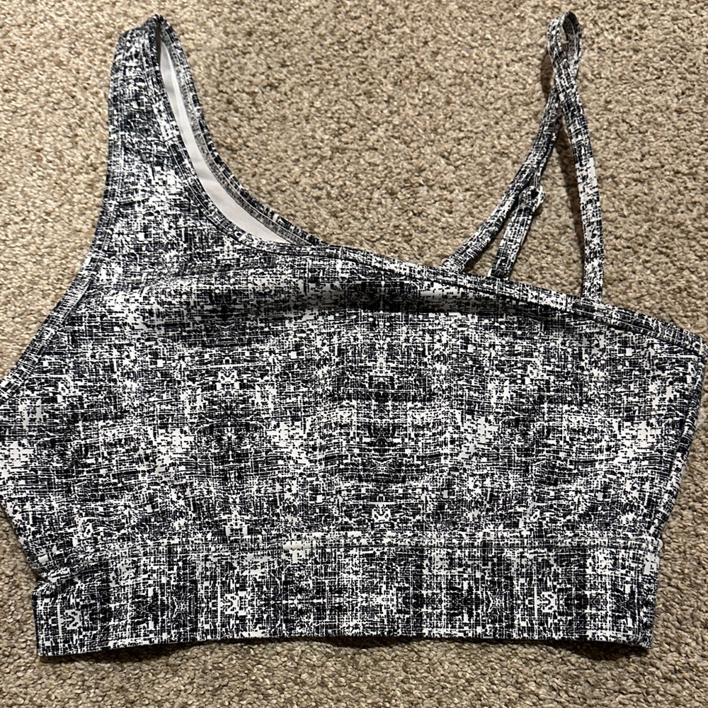 Buff bunny Women's Black and White adjustable Strappy Top